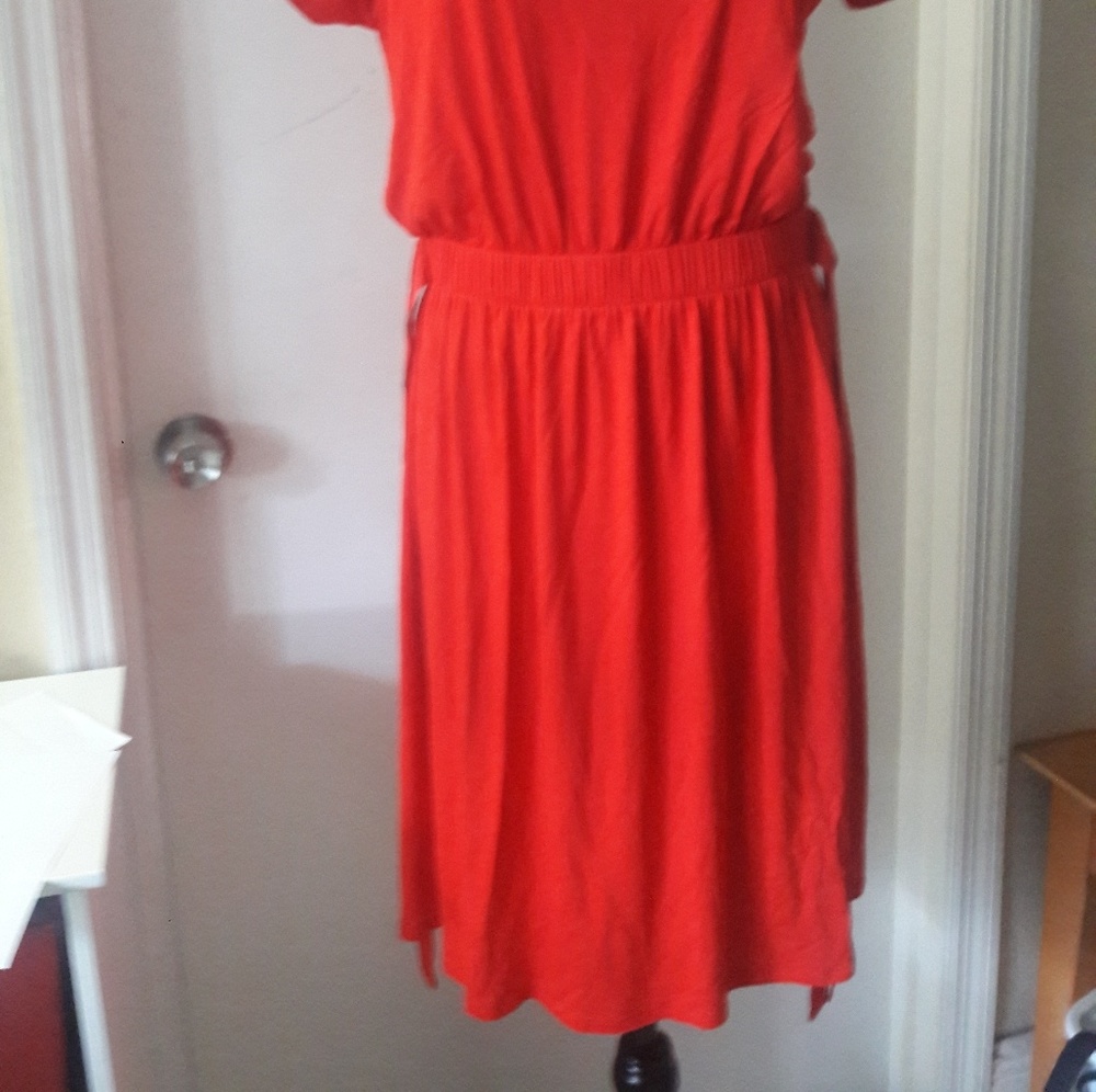 Midi Red Dress - Picture 2 of 5